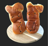 Brood haasjes per 2 (brioche)