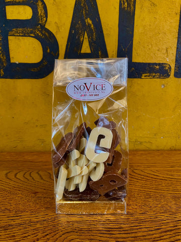 Zakje chocoladelettertjes klein 150 gram